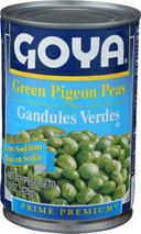 Goya Low Sodium Green Pigeon Peas, 15 Ounce -- 24 per case