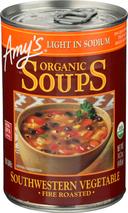 Amys Low Sodium Southwestern Vegetable Soup, 14.3 Ounce -- 12 per case