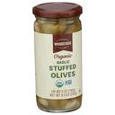 Woodstock Organic Garlic Stuffed Olives, 8.5 Ounce -- 12 per case