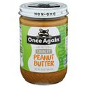 Once Again Organic Unsweetened Crunchy Peanut Butter, 16 Ounce -- 6 per case