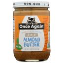 Once Again Unsweetened Salt Free Crunchy Almond Butter, 16 Ounce -- 6 per case