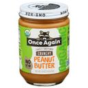 Once Again Organic Lightly Sweetened No Stir Crunchy Peanut Butter, 16 Ounce -- 6 per case
