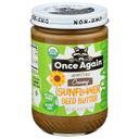 Once Again Organic Unsweetened Salt Free Creamy Sunflower Seed Butter, 16 Ounce -- 6 per case