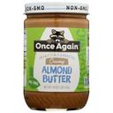 Once Again Unsweetened Roasted Creamy Almond Butter, 16 Ounce -- 6 per case