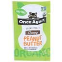 Once Again Unsweetened Creamy Peanut Butter, 1.15 Ounce -- 10 per case