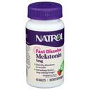 Natrol Strawberry Flavor 1mg Melatonin Sleep Fast Dissolve Tablets, 90 count
