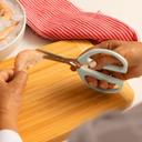 Joyce Chen Original Unlimited Kitchen Scissors with White Handles, 6.3 inch Length