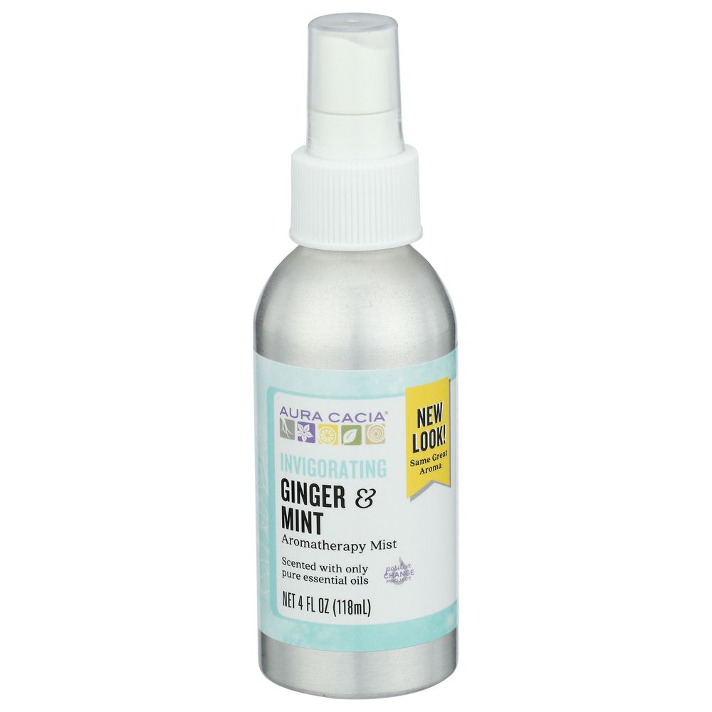 Aura Cacia Ginger and Mint Aromatherapy Mist, 4 Ounce -- 3 per case