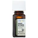 Aura Cacia Organic Vetiver Pure Essential Oil, 0.25 Fluid Ounce