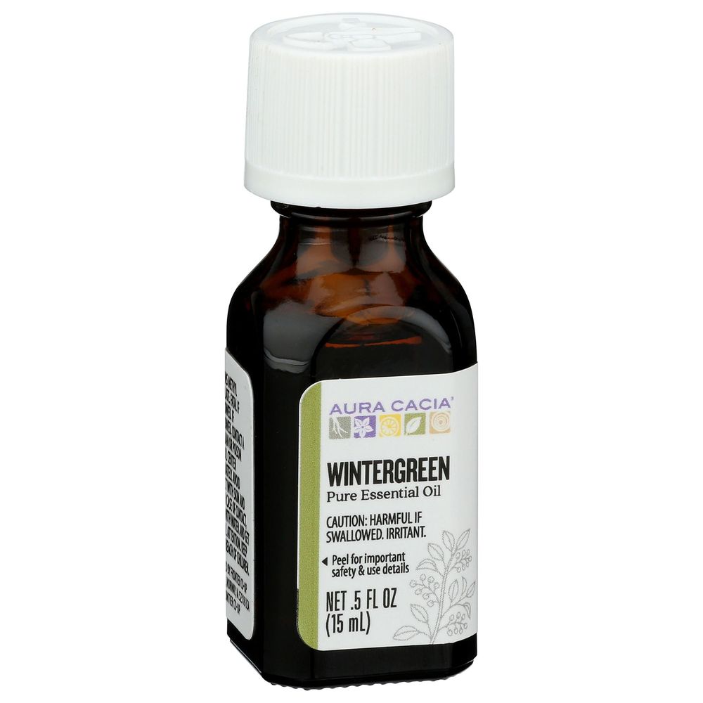 Aura Cacia Wintergreen Essential Oil, 0.5 Ounce