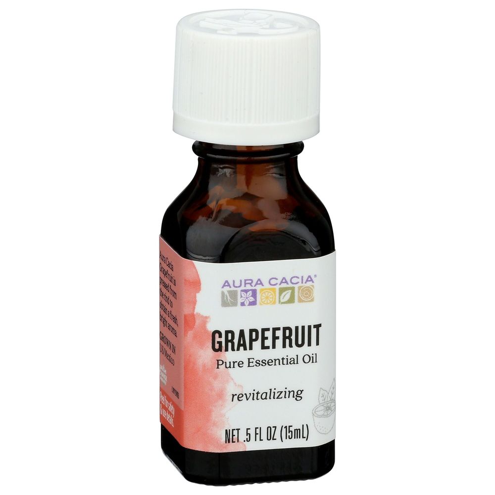 Aura Cacia Grapefruit Essential Oil, 0.5 Ounce