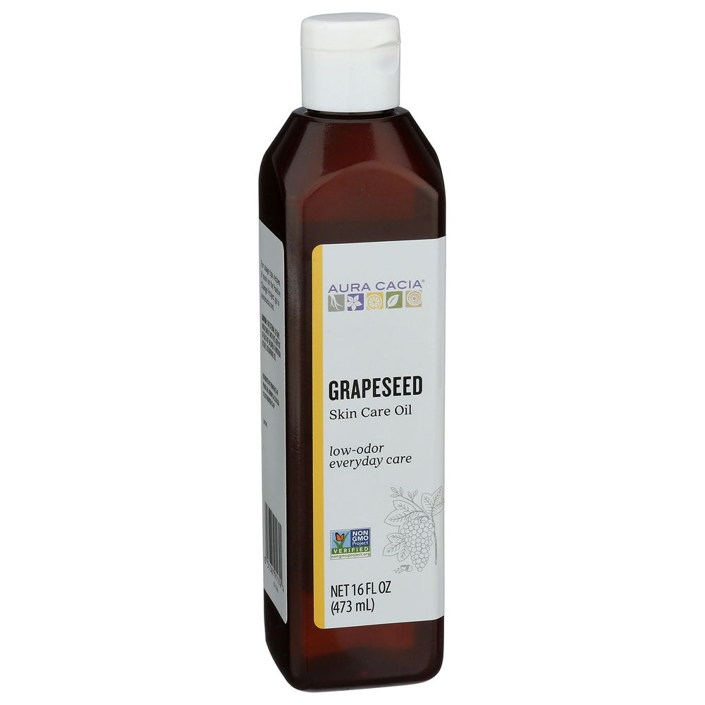 Aura Cacia Grapeseed Skin Care Oil, 16 Ounce