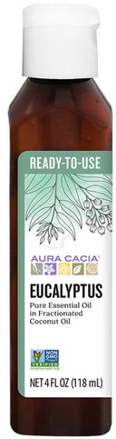 Aura Cacia Ready to Use Eucalyptus Pure Essential Oil, 4 Fluid Ounce