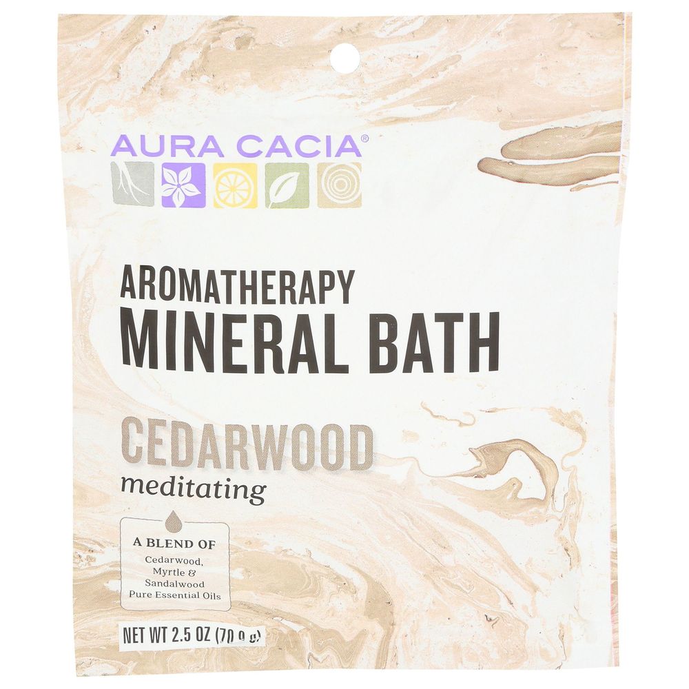 Aura Cacia Meditation Cedarwood Mineral Bath, 2.5 Ounce -- 6 per case