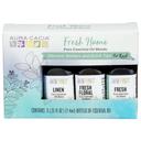 Aura Cacia 0.25 Ounce Fresh Home Essential Oil Kit, 3 count