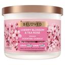 Love Beauty and Planet Beloved Cherry Blossom and Tea Rose 2 Wick Candle, 11.5 Ounce -- 6 per case
