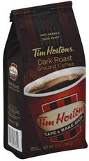 Tim Hortons 100 Percent Arabica Dark Roast Ground Coffee, 12 Ounce Bag -- 6 per case