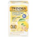 Twinings Lemon and Ginger with Probiotics Herbal Tea, 18 tea bags -- 6 per case