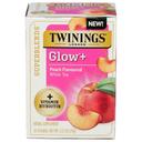 Twinings Superblends Glow Peach Flavored White Tea, 16 tea bags -- 6 per case