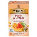 Twinings Peach and Orange Herbal Tea, 20 tea bags -- 6 per case