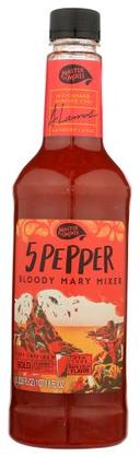 Master Of Mixes 5 Pepper Bloody Mary Mix, 33.8 Ounce -- 6 per case