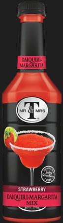 Mr and Mrs T Strawberry Daiquiri Margarita Mix, 33.8 Fluid Ounce -- 6 per case