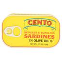 Cento Skinless and Boneless Sardines in Olive Oil, 4.37 Ounce -- 25 per case