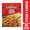 El Monterey Steak and Cheese Flour Taquito, 1.25 Pound -- 5 per case.