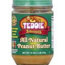 Teddie All Natural Smooth Peanut Butter, 16 Ounce -- 12 per case