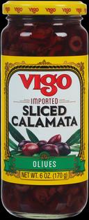 Vigo Sliced Calamata Olives, 6 Ounce -- 6 per case