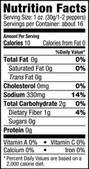 Vigo Greek Pepper, 16 Ounce -- 6 per case