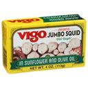 Vigo Imported Jumbo Squid in Sunflower and Olive Oil, 4 Ounce -- 10 per case