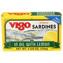 Vigo Imported Sardines in Oil with Lemon, 4.37 Ounce -- 10 per case