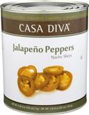 Casa Diva Nacho Sliced Jalapeno Peppers, 105 Ounce -- 6 per case