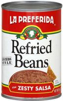 La Preferida Rancheros Zesty Salsa Refried Beans, 16 Ounce -- 12 per case