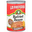 La Preferida Refried Beans with Chorizo, 16 Ounce -- 12 per case