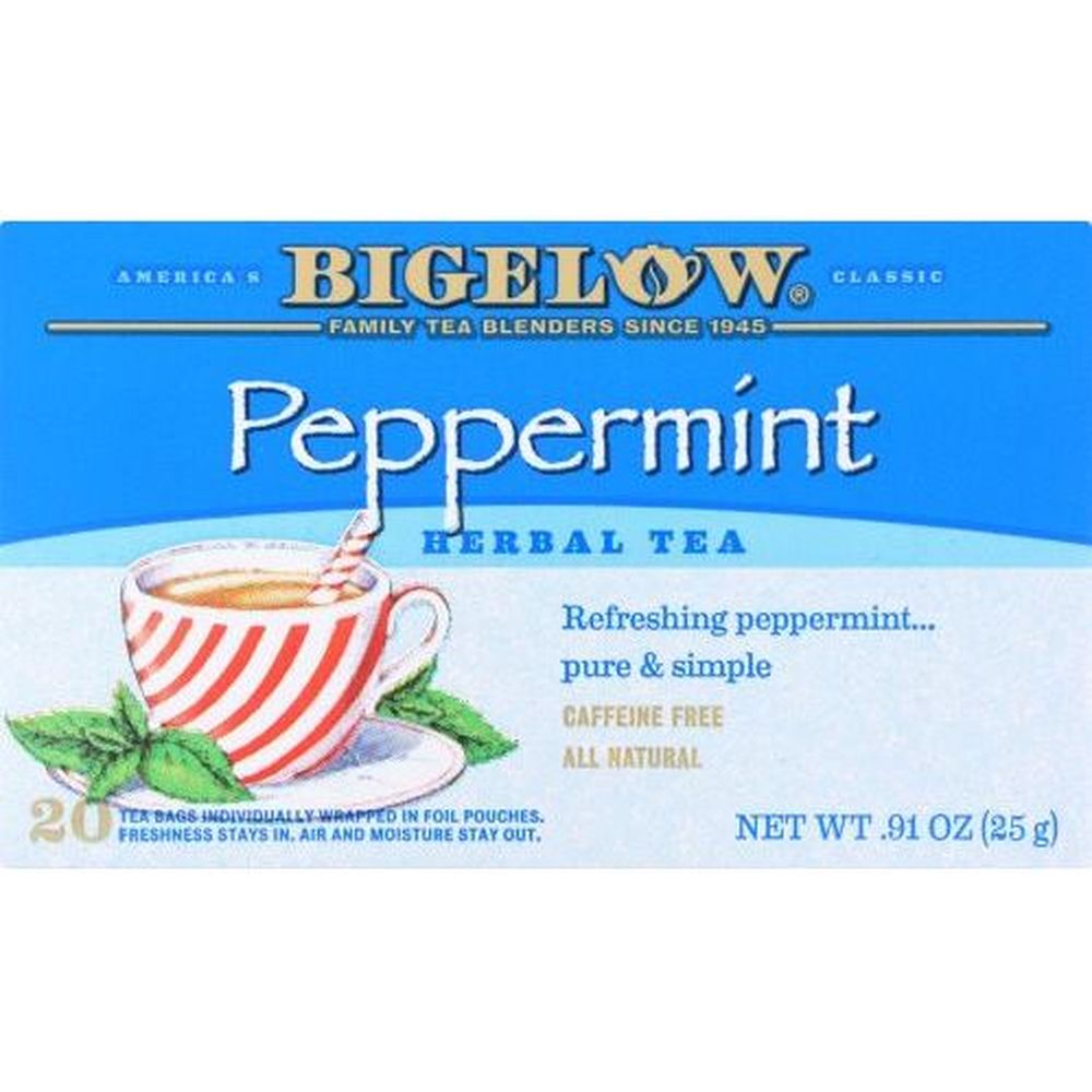 Bigelow Peppermint Herbal Tea Bag, 0.91 Ounce -- 6 per case