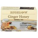 Bigelow Ginger Honey Plus Zinc Herbal Tea Bag, 1.06 Ounce -- 6 per case
