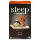 Bigelow Steep Organic Chai Black Tea Bag, 1.5 Ounce -- 6 per case