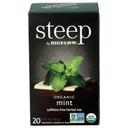 Bigelow Steep Organic Mint Herbal Tea Bag, 1.41 Ounce -- 6 per case