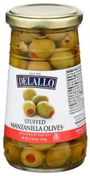 Delallo Stuffed Manzanilla Olives, 5.75 Ounce -- 12 per case