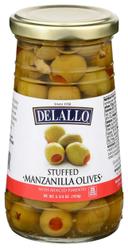 Delallo Stuffed Manzanilla Olives, 5.75 Ounce -- 12 per case