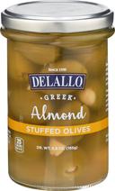 Delallo Almond Stuffed Olives, 5.82 Ounce -- 6 per case