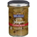 Delallo Jalapeno Stuffed Olives, 5.8 Ounce -- 6 per case