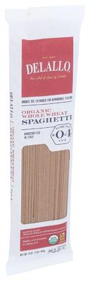 Delallo Organic Whole Wheat Spaghetti Pasta, 16 Ounce -- 16 per case