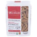 Delallo Organic Whole Wheat Fusilli Pasta, 16 Ounce -- 8 per case