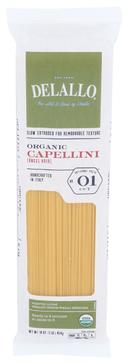 Delallo Organic Capellini Pasta, 1 Pound -- 16 per case
