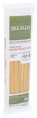 Delallo Organic Semolina Spaghetti Pasta, 16 Ounce -- 16 per case