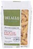Delallo Organic Semolina Penne Rigate Pasta, 16 Ounce -- 8 per case.