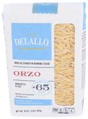 Delallo Number 65 Orzo Pasta, 16 Ounce -- 12 per case